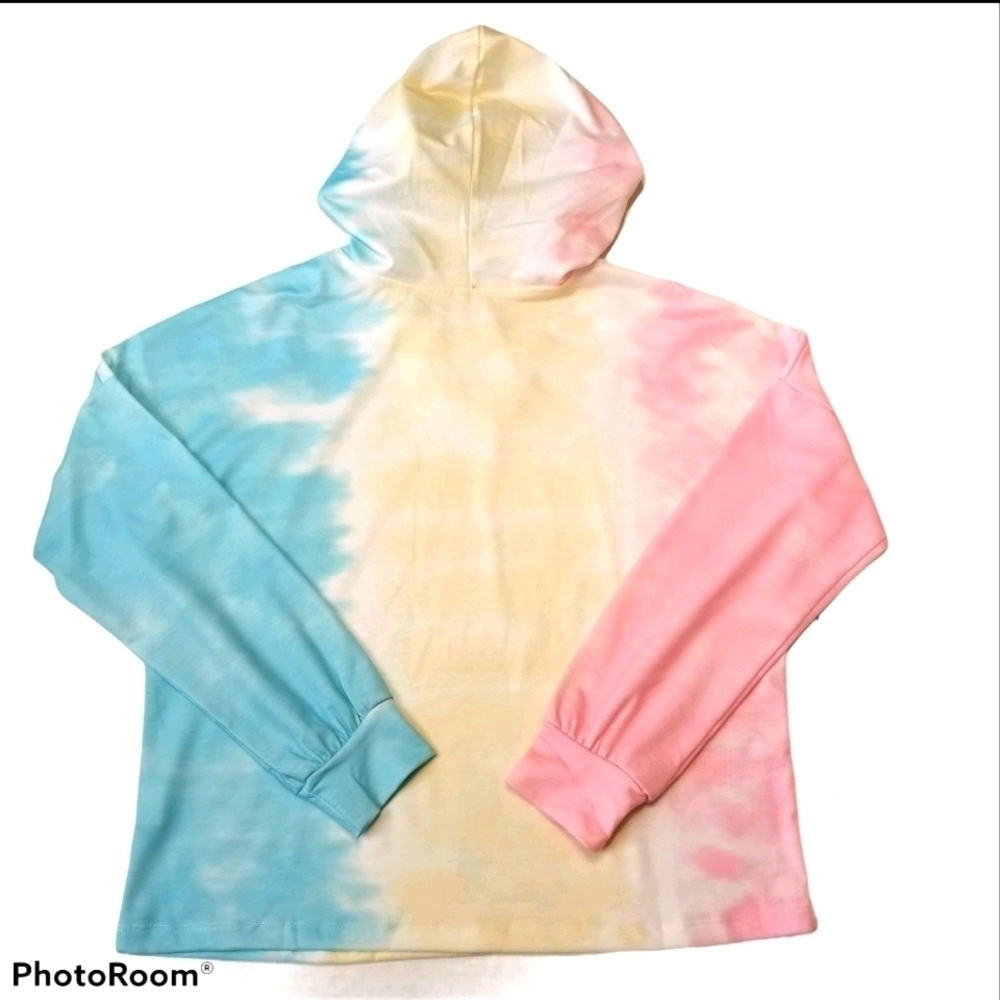 Tie‎ dye Hoodie Small Long Sleeve blue, pink yellow